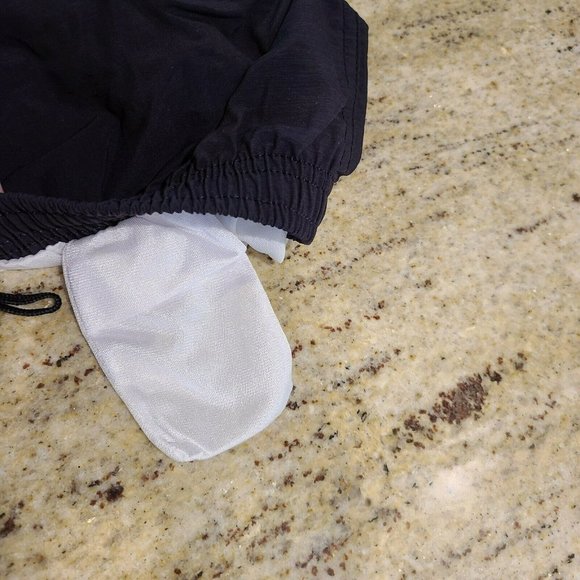 Dolfin Black Nylon Drawstring Lined Liner Pocket Swim Run Shorts Trunks Men’s M - Picture 4 of 11